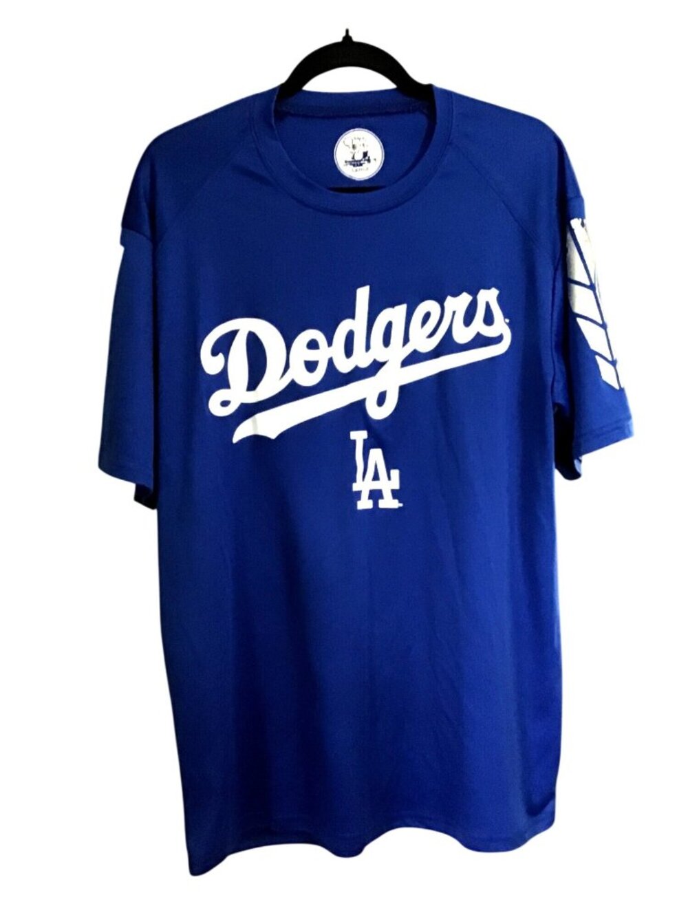 LOS ANGELES DODGERS MENS CREW NECK SHORT SLEEVE GRAPHIC T-SHIRT SIZE LARGE